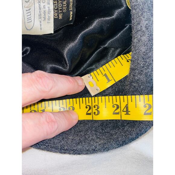 Lillie & Cohoe Boiled Wool Lexi Hat - Sze 1 (23") - Canadian Made - Cloche Style - Picture 8 of 8